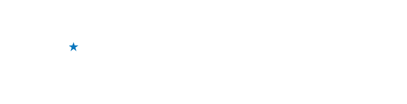 The Mid-Delta Health Systems logo. There is a filled-white outline of the state of Arkansas with a blue star in the top right corner of the state. There is a thin white ring around the state. The words "Mid-Delta Health Systems, INC" are to the right of the state.